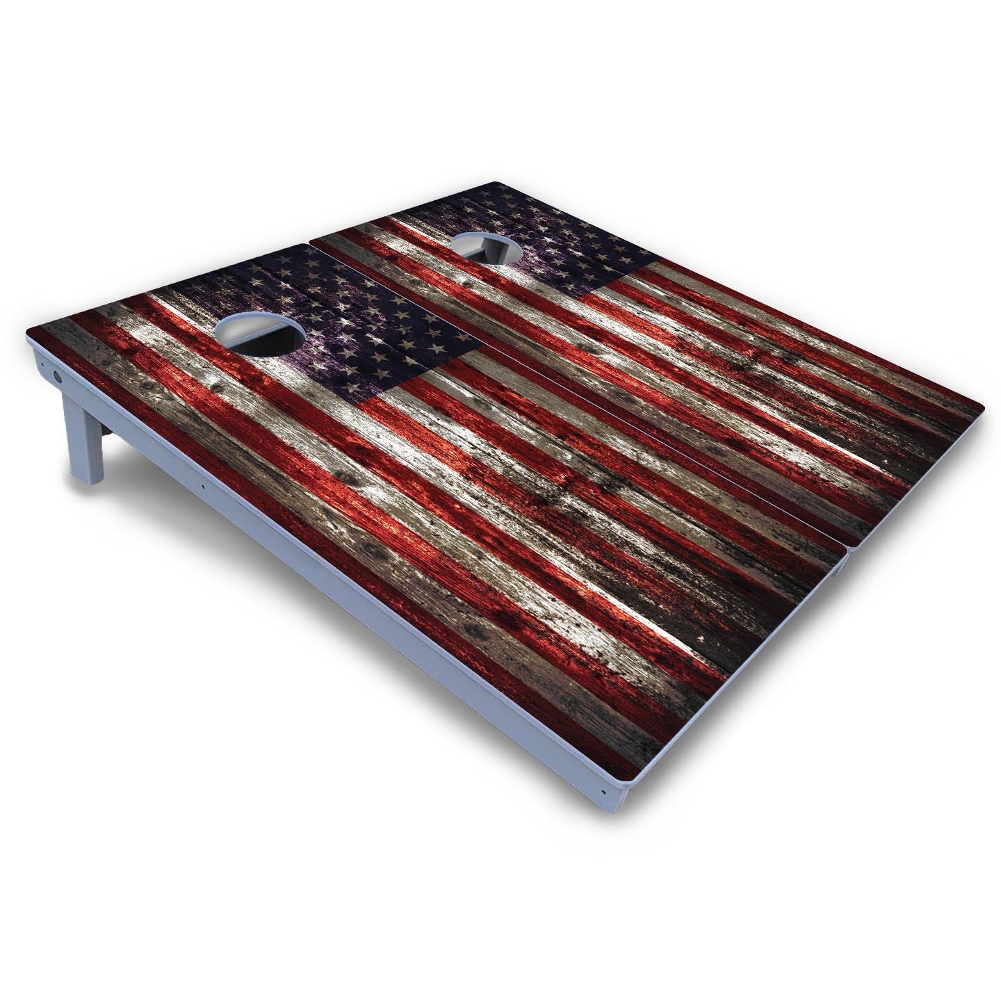 Distressed Flag Cornhole Boards - All Weather Series