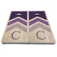 Teal Wedding Arrows Cornhole Boards - All Weather Series
