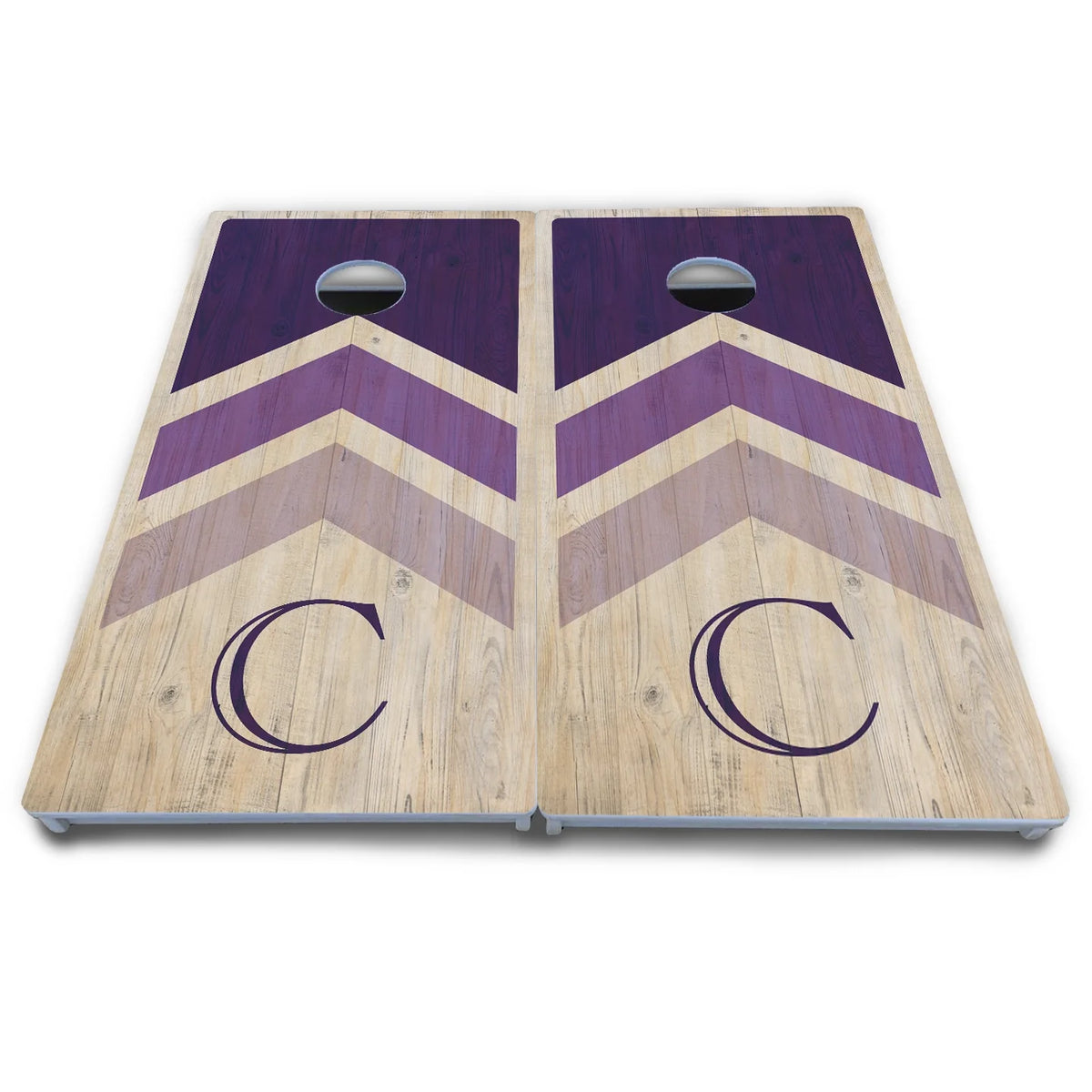Teal Wedding Arrows Cornhole Boards - All Weather Series