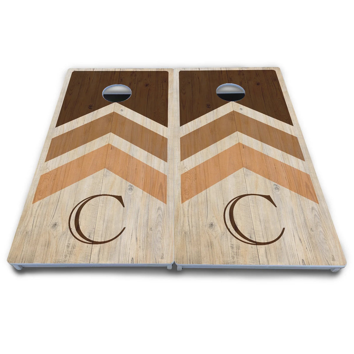 Teal Wedding Arrows Cornhole Boards - All Weather Series