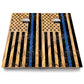Burnt Flag Cornhole Boards - Backyard Series