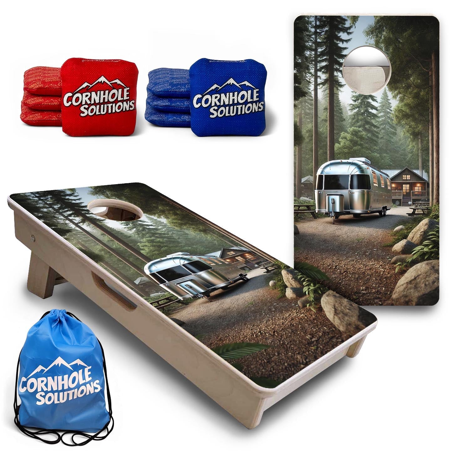 Off the Grid - Mini Cornhole Board Set (12" x 24") with 8 Mini Bags