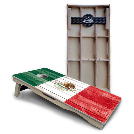 Texas & Mexico Flag Cornhole Boards – Pro Lite or Pro Elite