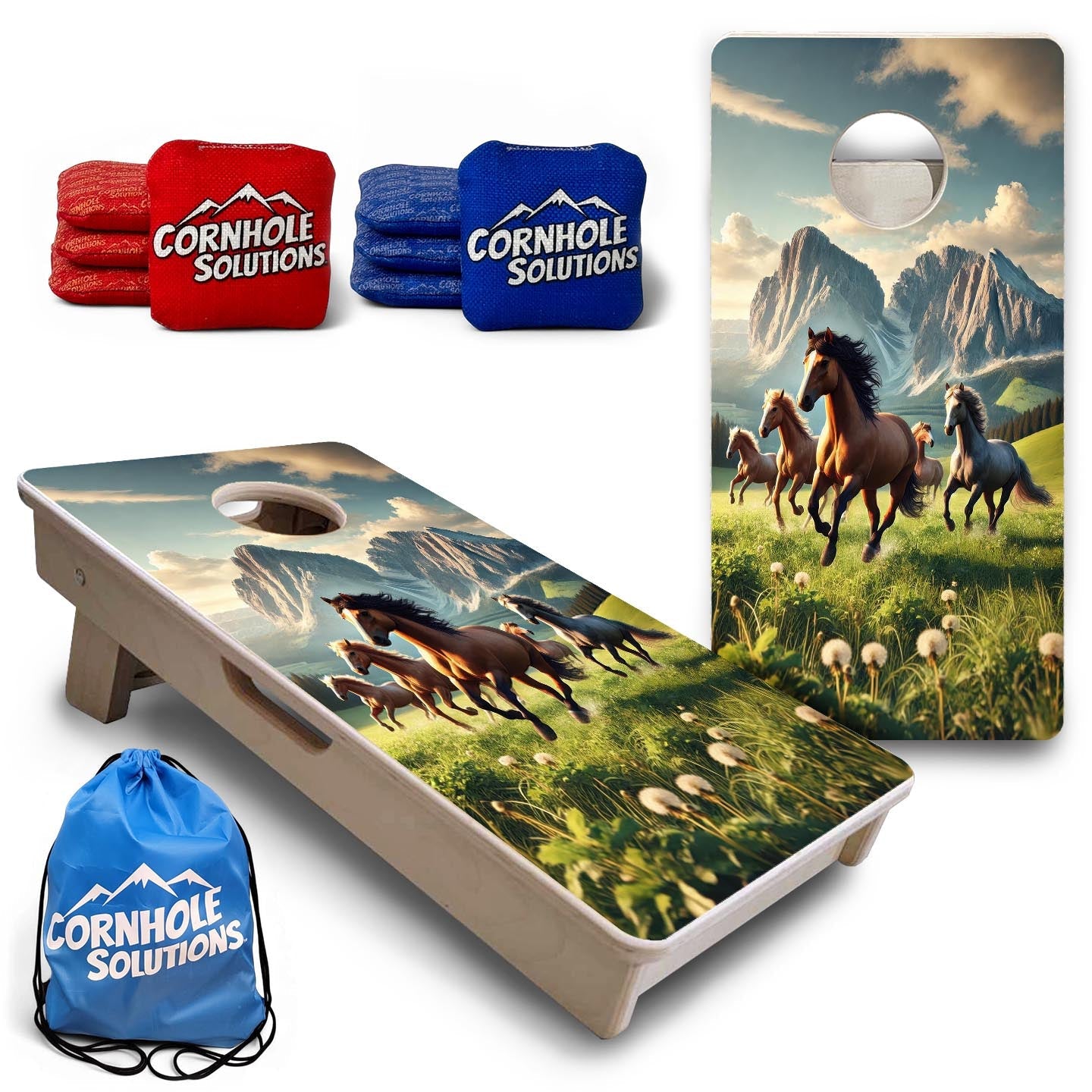 Wild Horses - Mini or Vacation Size Cornhole Boards