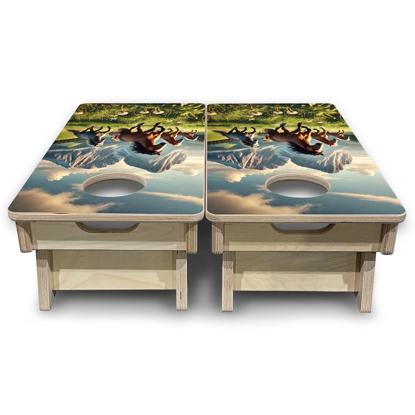 Wild Horses - Mini or Vacation Size Cornhole Boards