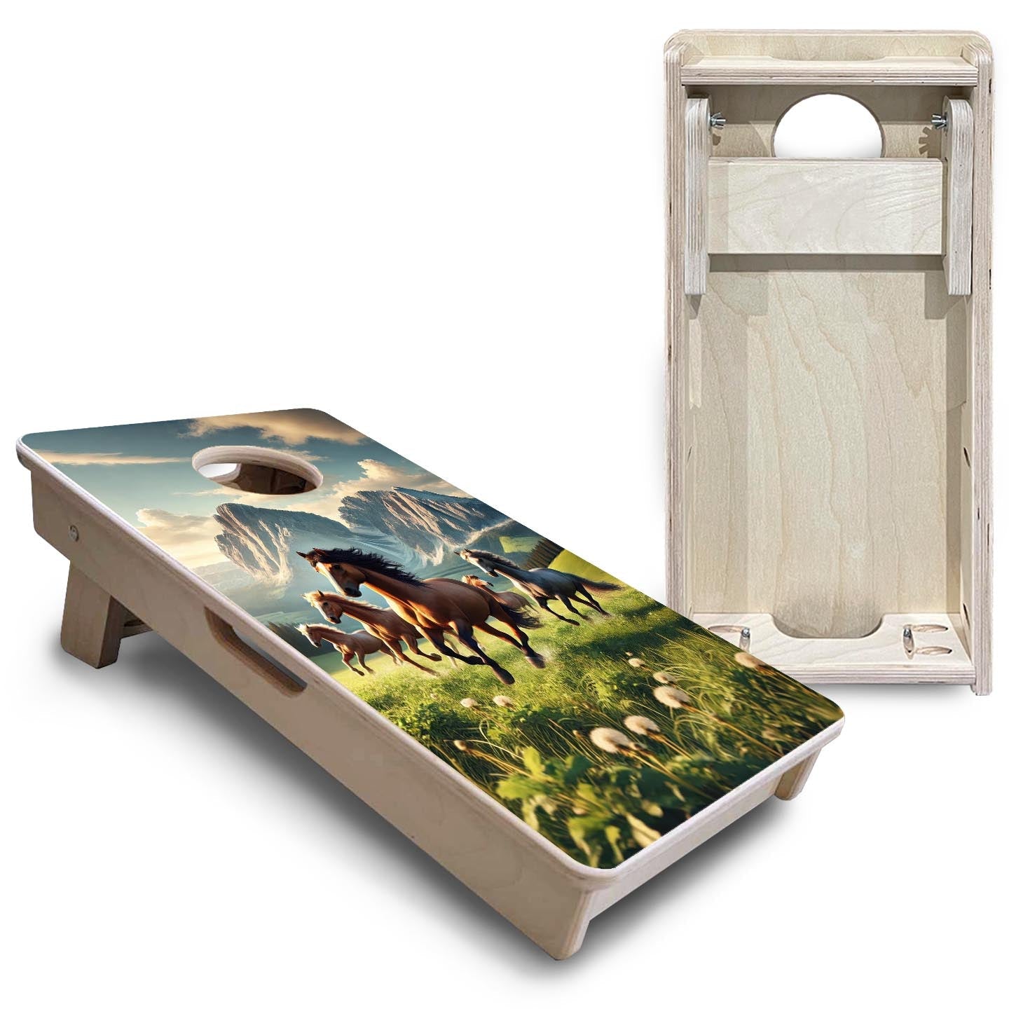 Wild Horses - Mini or Vacation Size Cornhole Boards