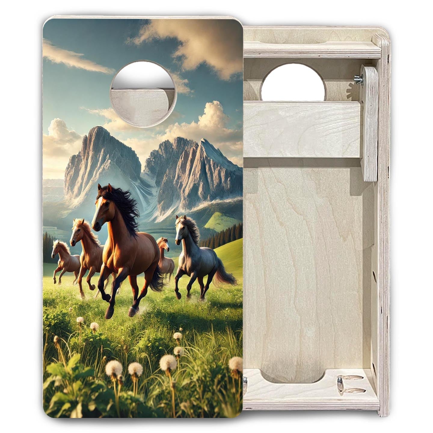 Wild Horses - Mini or Vacation Size Cornhole Boards