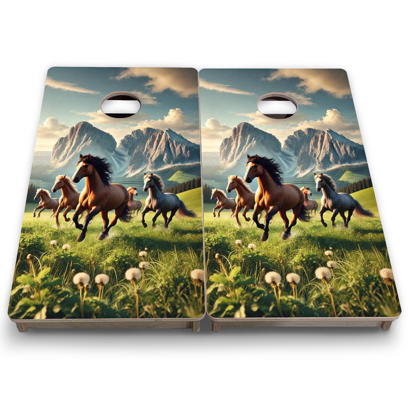 Wild Horses - Mini or Vacation Size Cornhole Boards