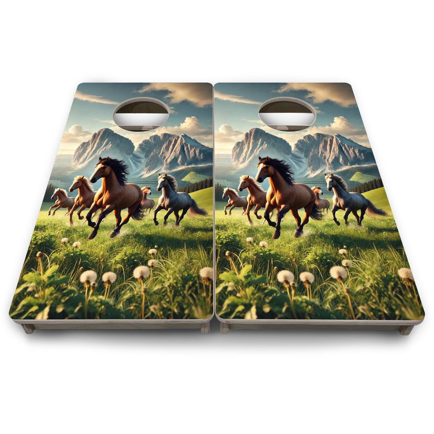 Wild Horses - Mini or Vacation Size Cornhole Boards