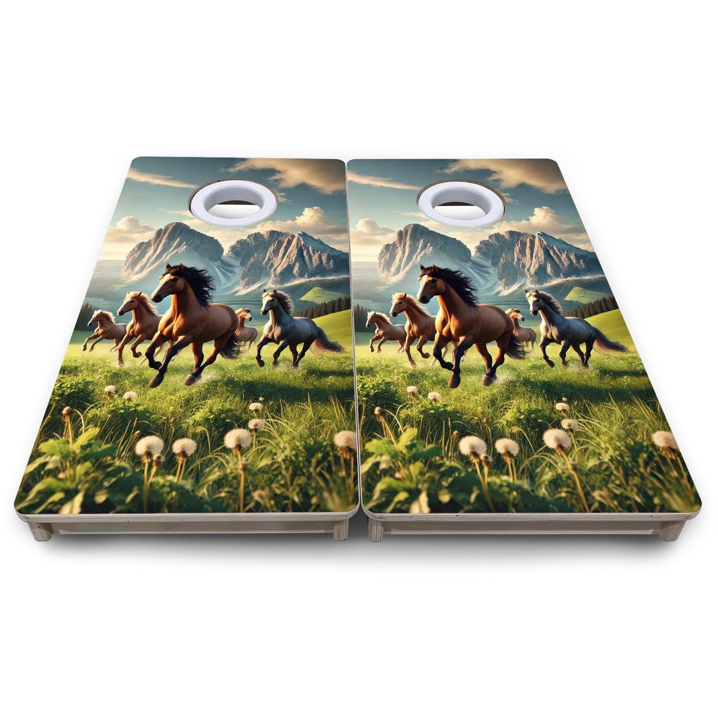 Wild Horses - Mini or Vacation Size Cornhole Boards