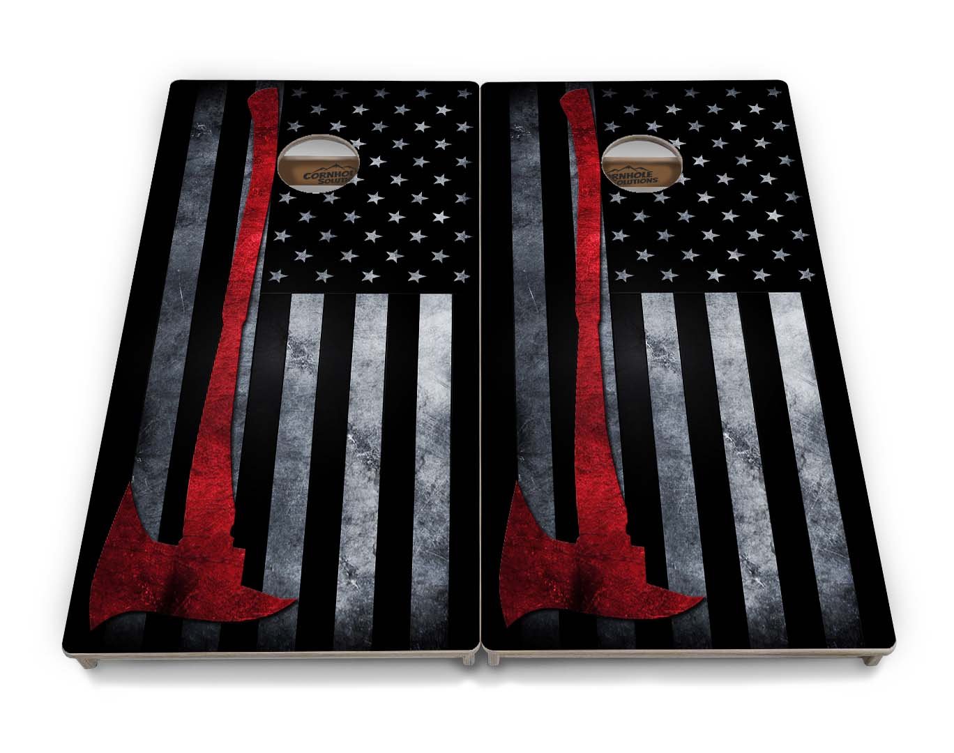 Axe Flag Cornhole Boards - Tournament Series
