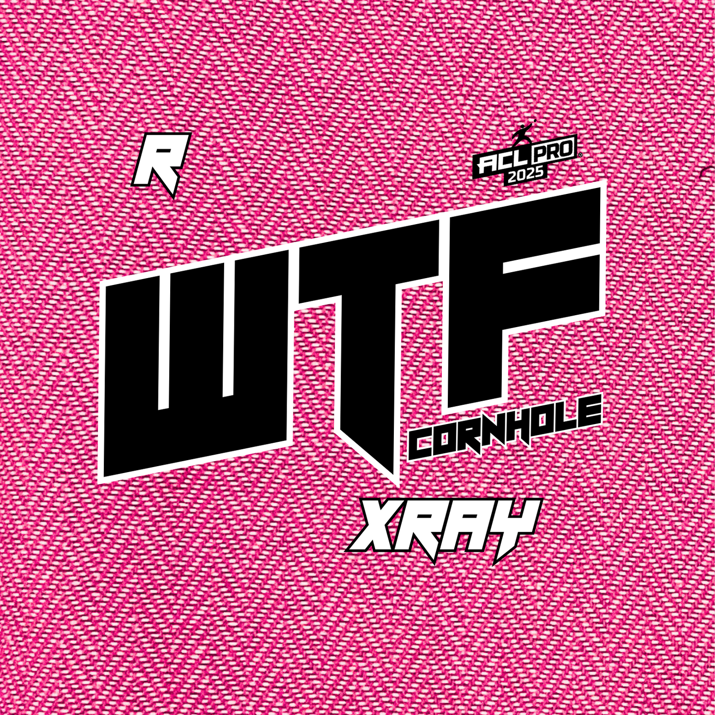 2026 WTF X-RAY Pink carpet - ACL Pro Stamped Cornhole Bags - Set of 4 bags