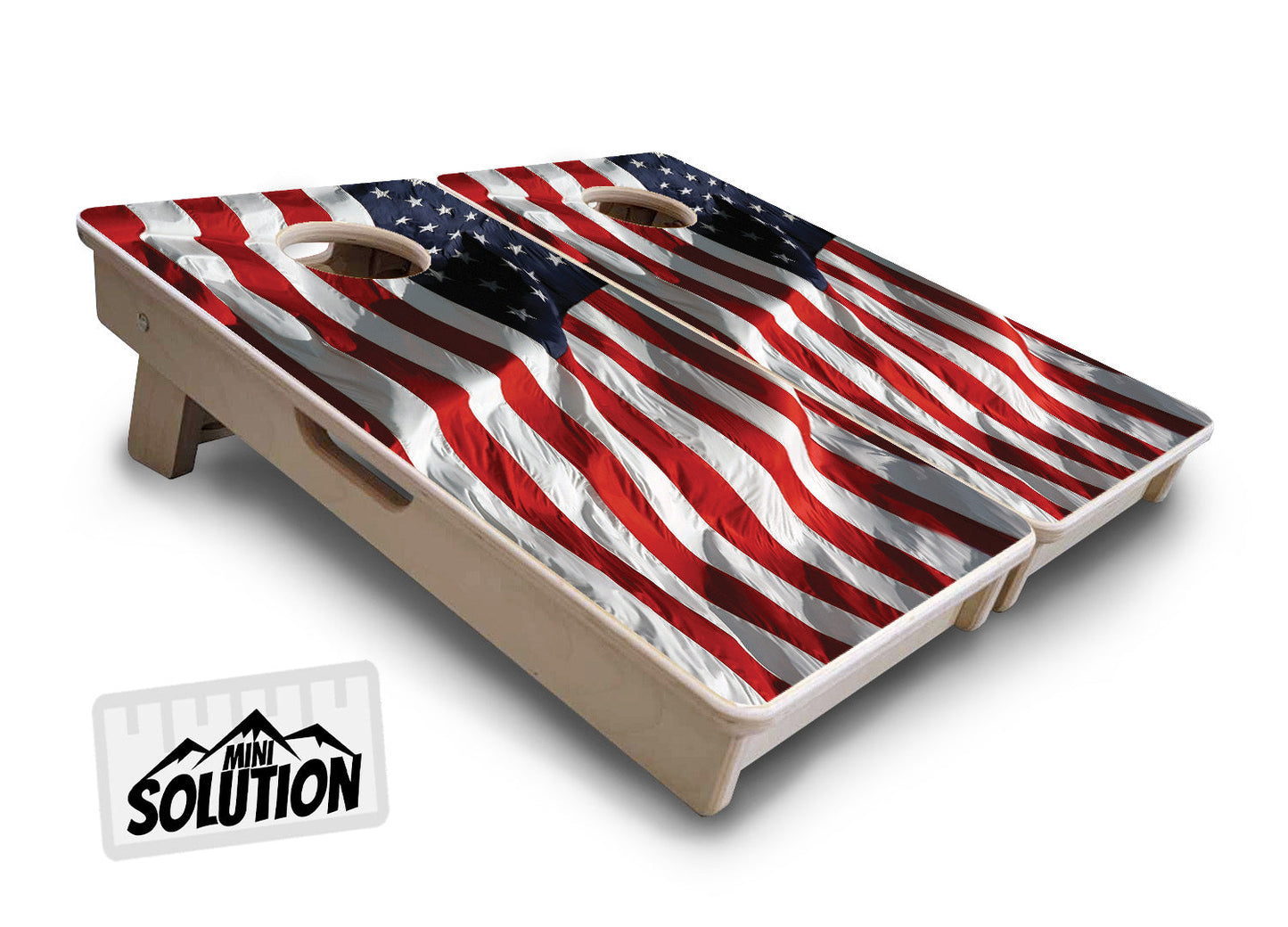 Mini Cornhole Boards - Waving Flag
