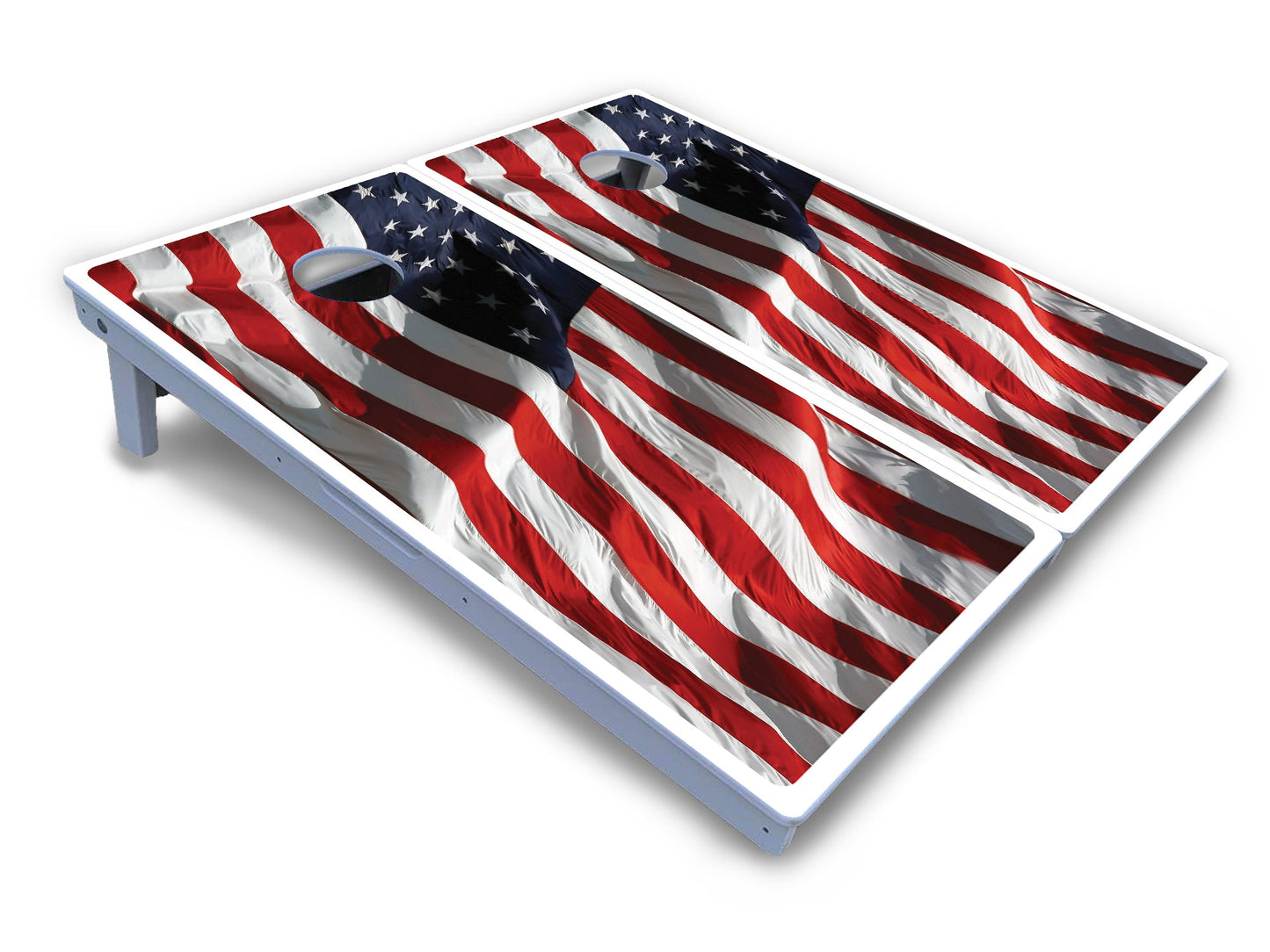 Waving Flag Cornhole Boards - All Weather Series