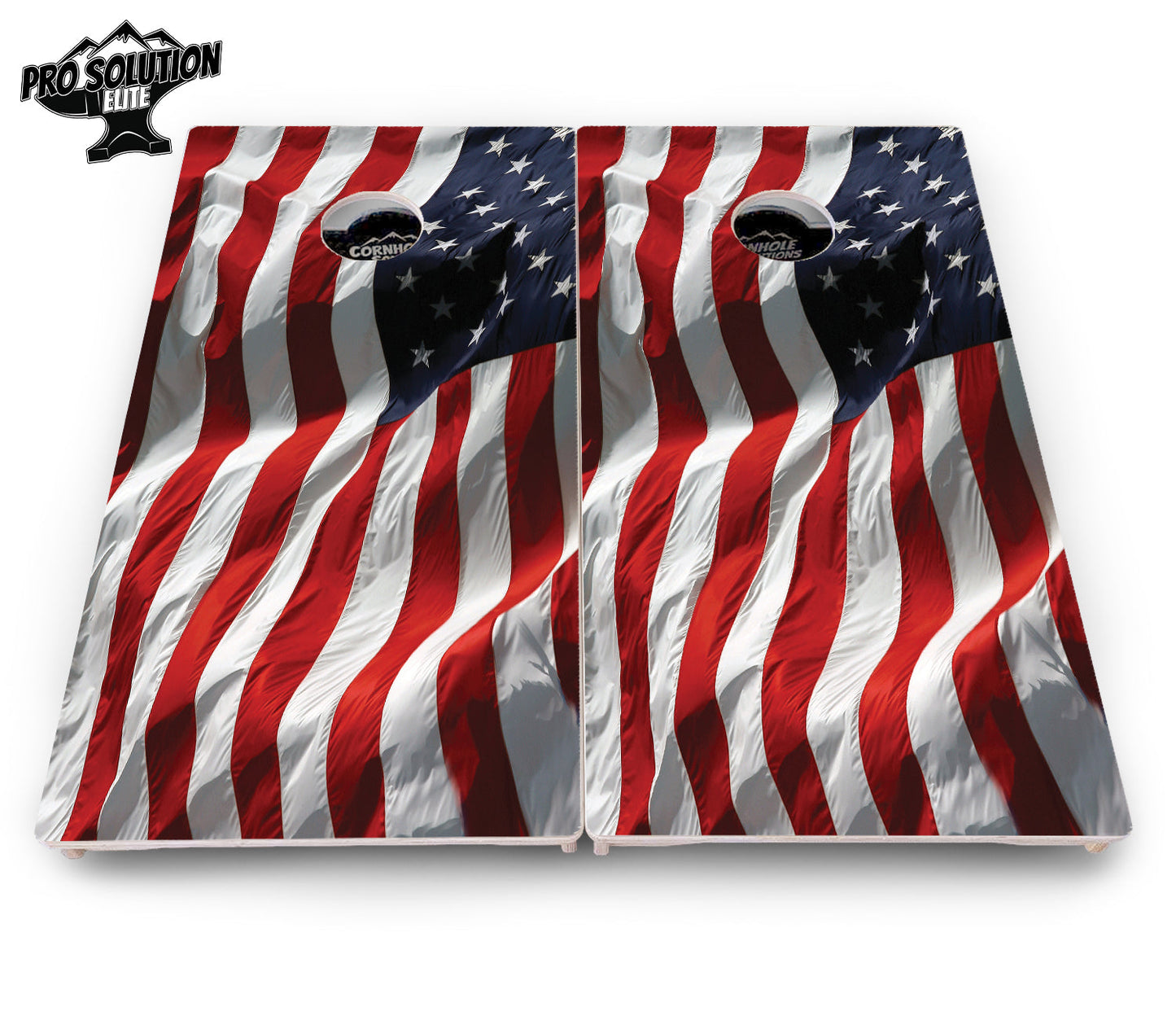 Waving Flag Cornhole Boards - Pro Solution Elite Series
