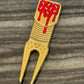 Tyson Lamb Crafted Red and Blue Eclair Divot Tool