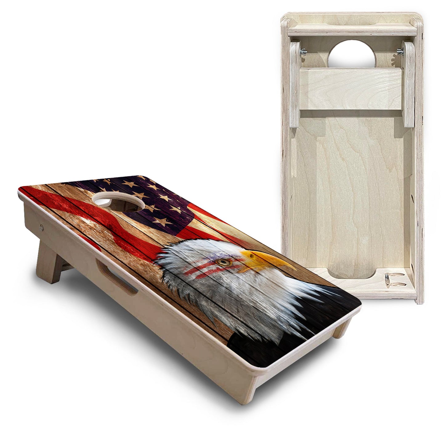 Mini Cornhole Boards - Wooden Eagle