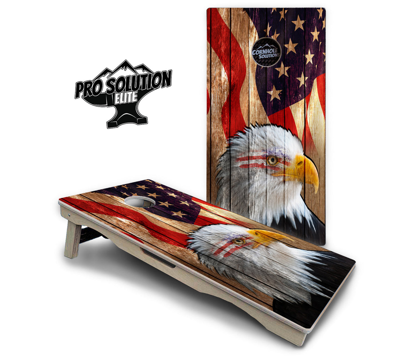 Wooden Eagle Cornhole Boards - Pro Solution Elite Series