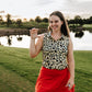 Womens Cheetah Leopard Polo