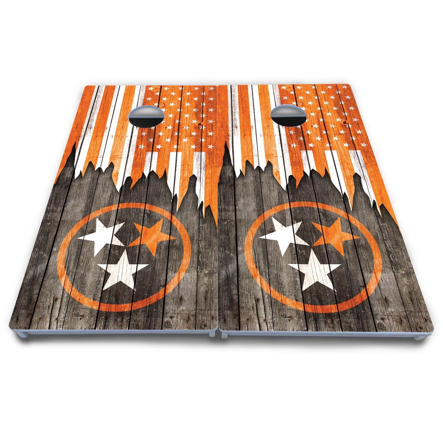 TN/USA Orange Flag Cornhole Boards - All Weather Series