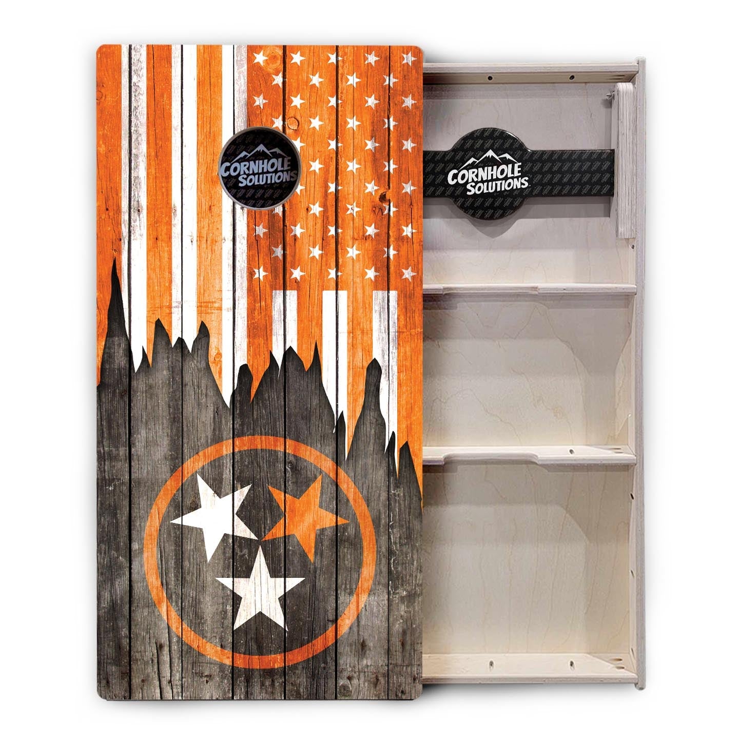 Orange TN Flag Cornhole Boards - Professional Tournament Series - Free Shipping!