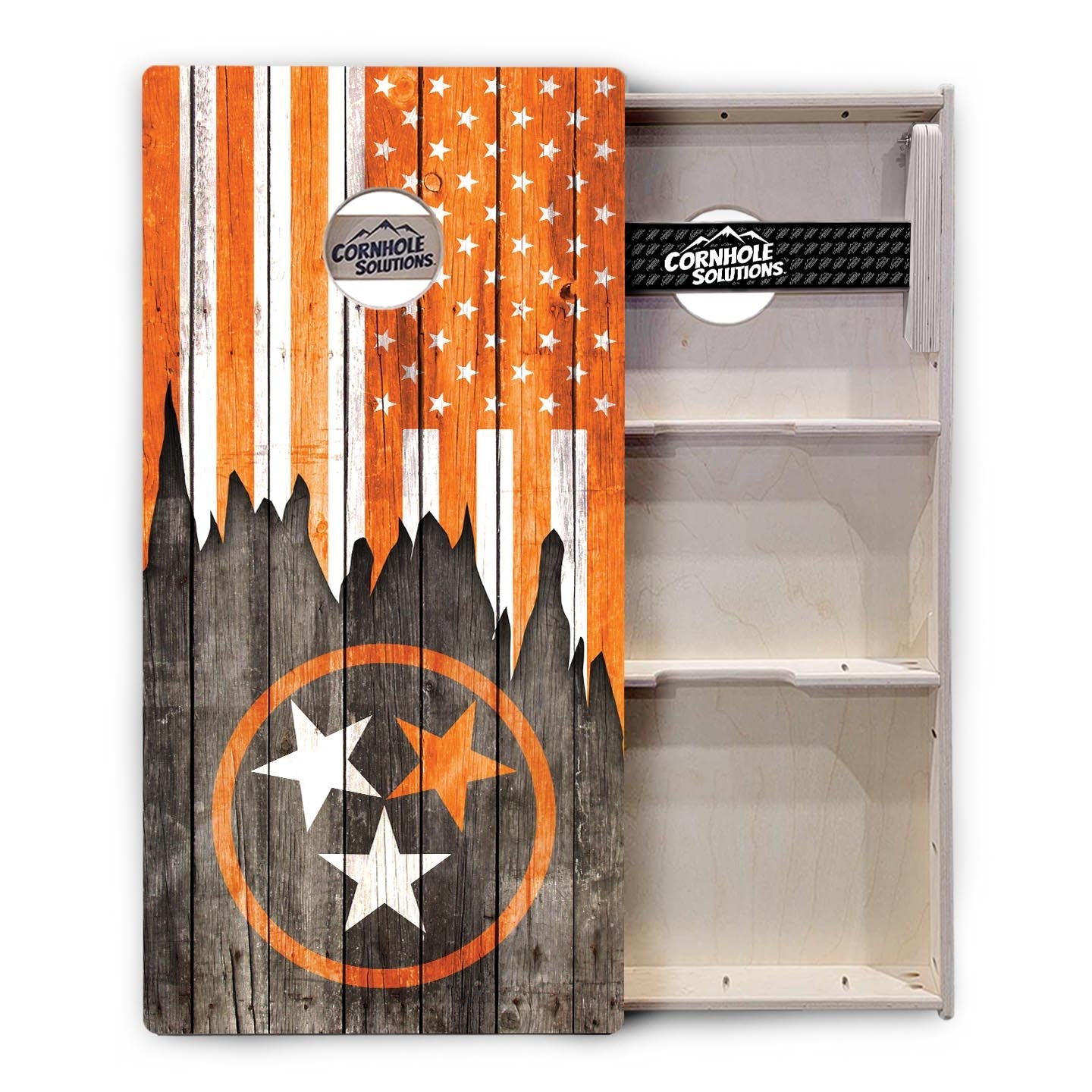 Orange TN Flag Cornhole Boards - Professional Tournament Series - Free Shipping!