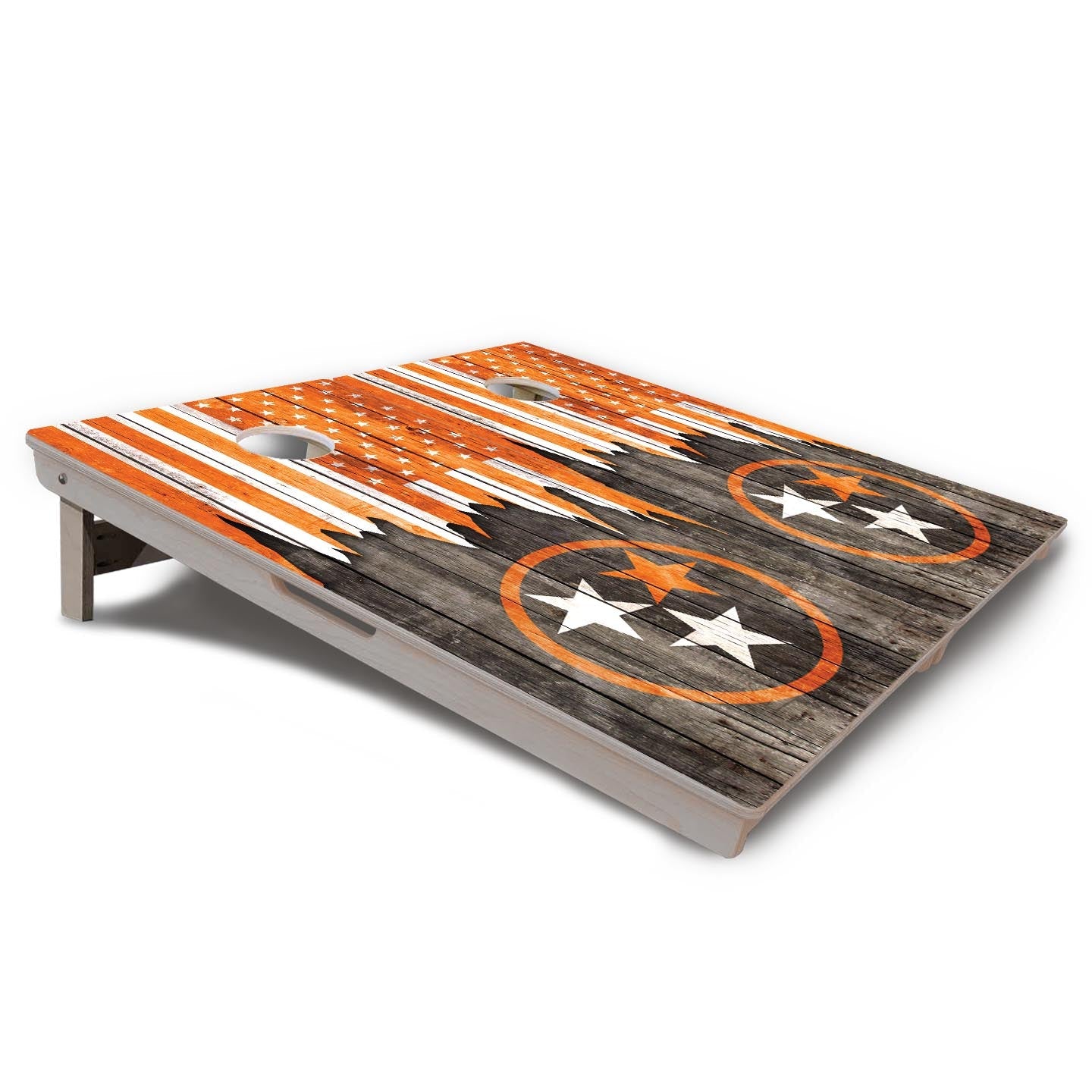 Orange TN Flag Cornhole Boards - Professional Tournament Series - Free Shipping!