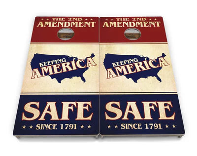 Tournament Quality Cornhole Boards - 2nd Amendment Flyer