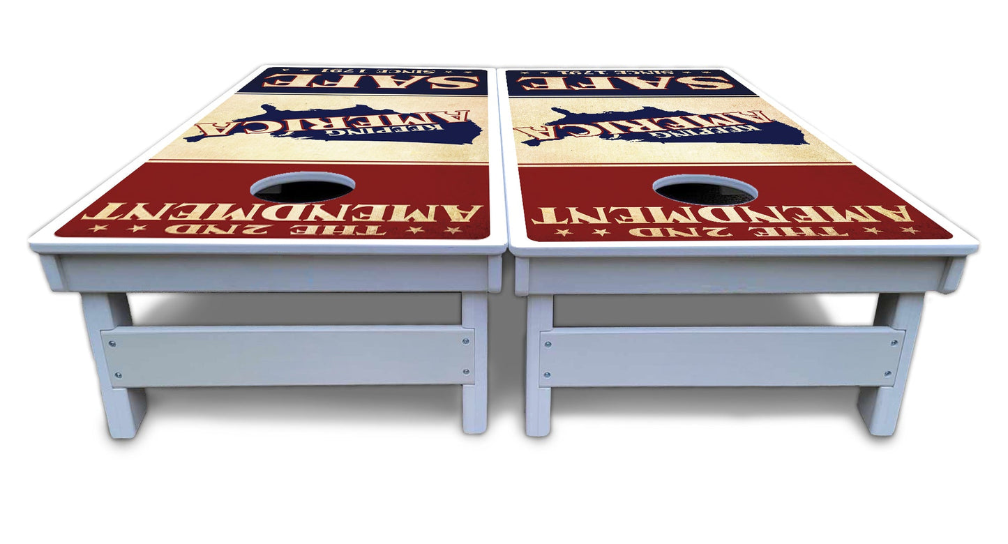 2nd Amendment Flyer Cornhole Boards - All Weather Series