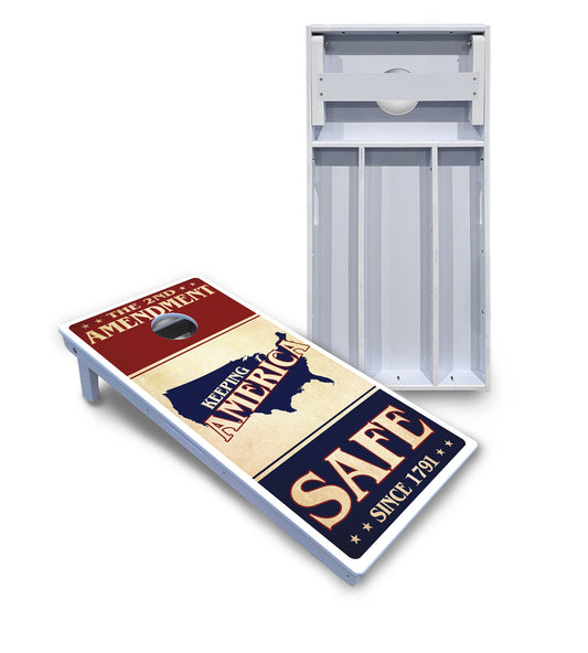2nd Amendment Flyer Cornhole Boards - All Weather Series