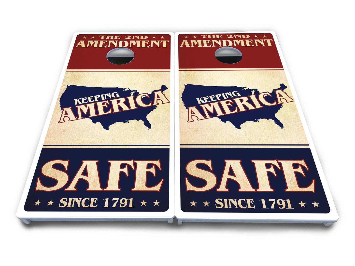 2nd Amendment Flyer Cornhole Boards - All Weather Series