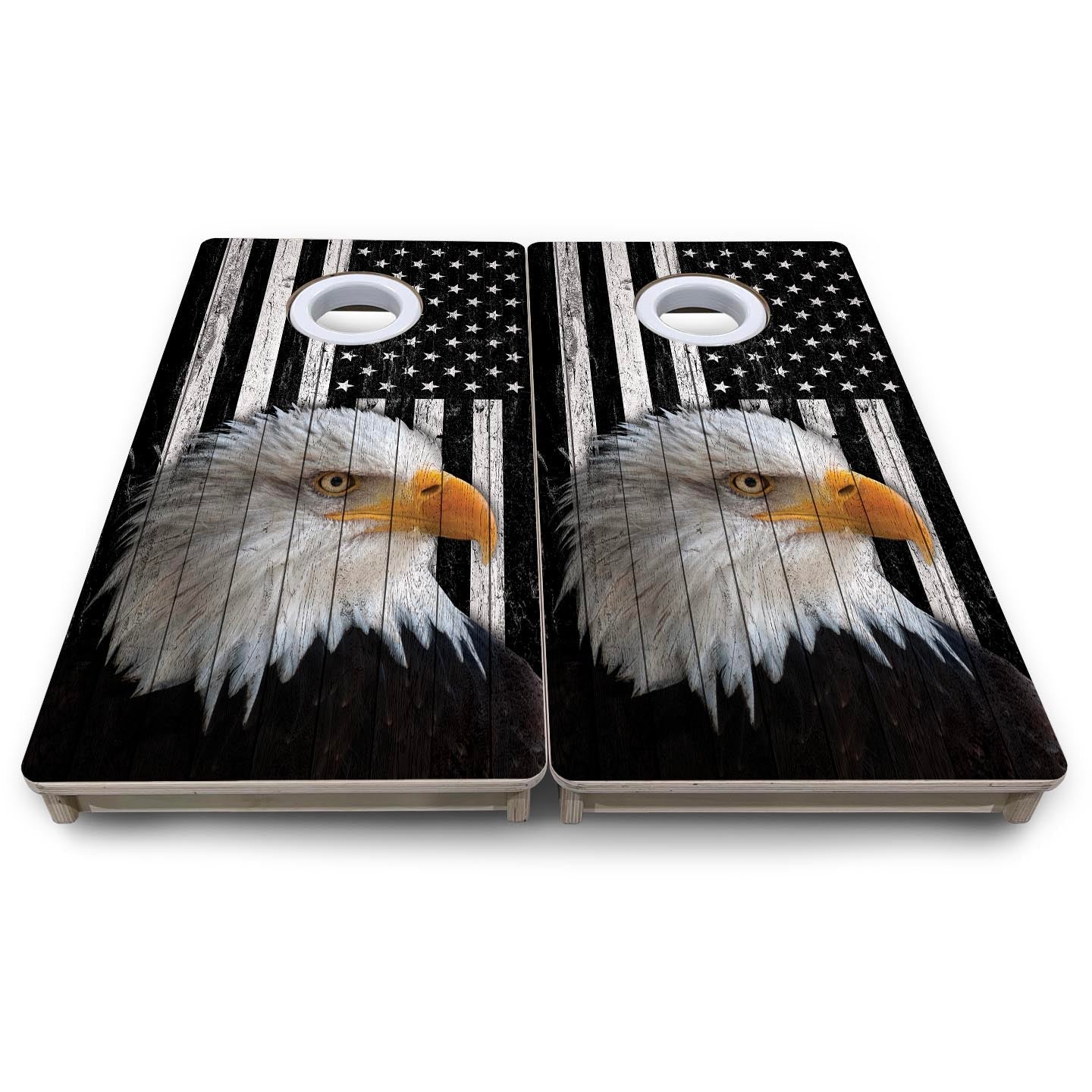 Heritage Eagle Flag - Mini or Vacation Size Cornhole Boards