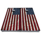 Rustic USA Flag Cornhole Boards - All Weather Series