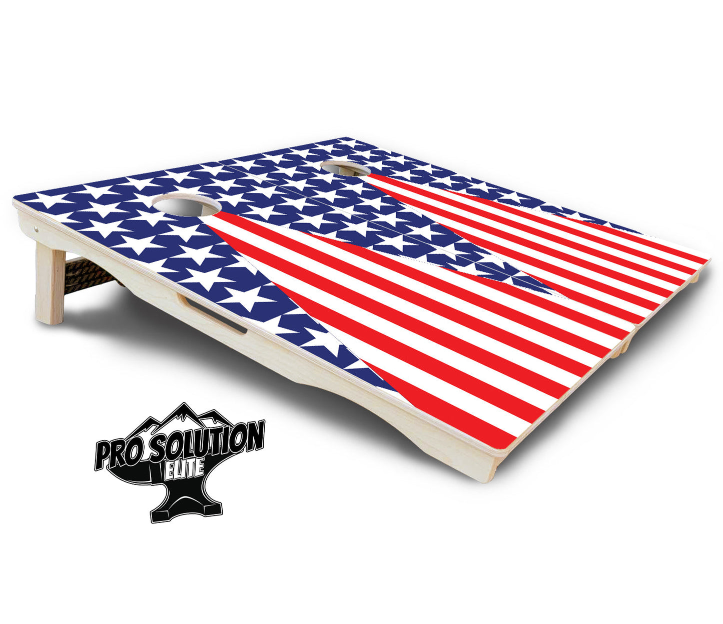 Stars & Stripes Triangle Cornhole Boards - Pro Solution Elite Series