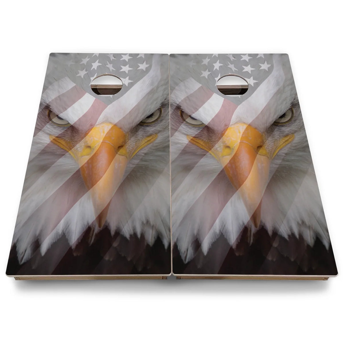 Eagle Flag Cornhole Boards - Backyard Series