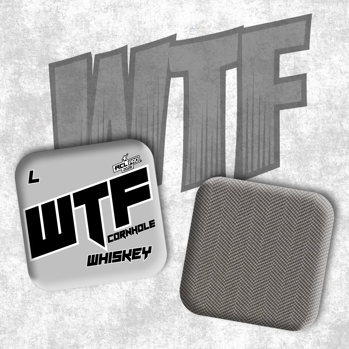2026 WTF Whiskey OG Logo - ACL Pro Stamped Cornhole Bags - Set of 4 bags
