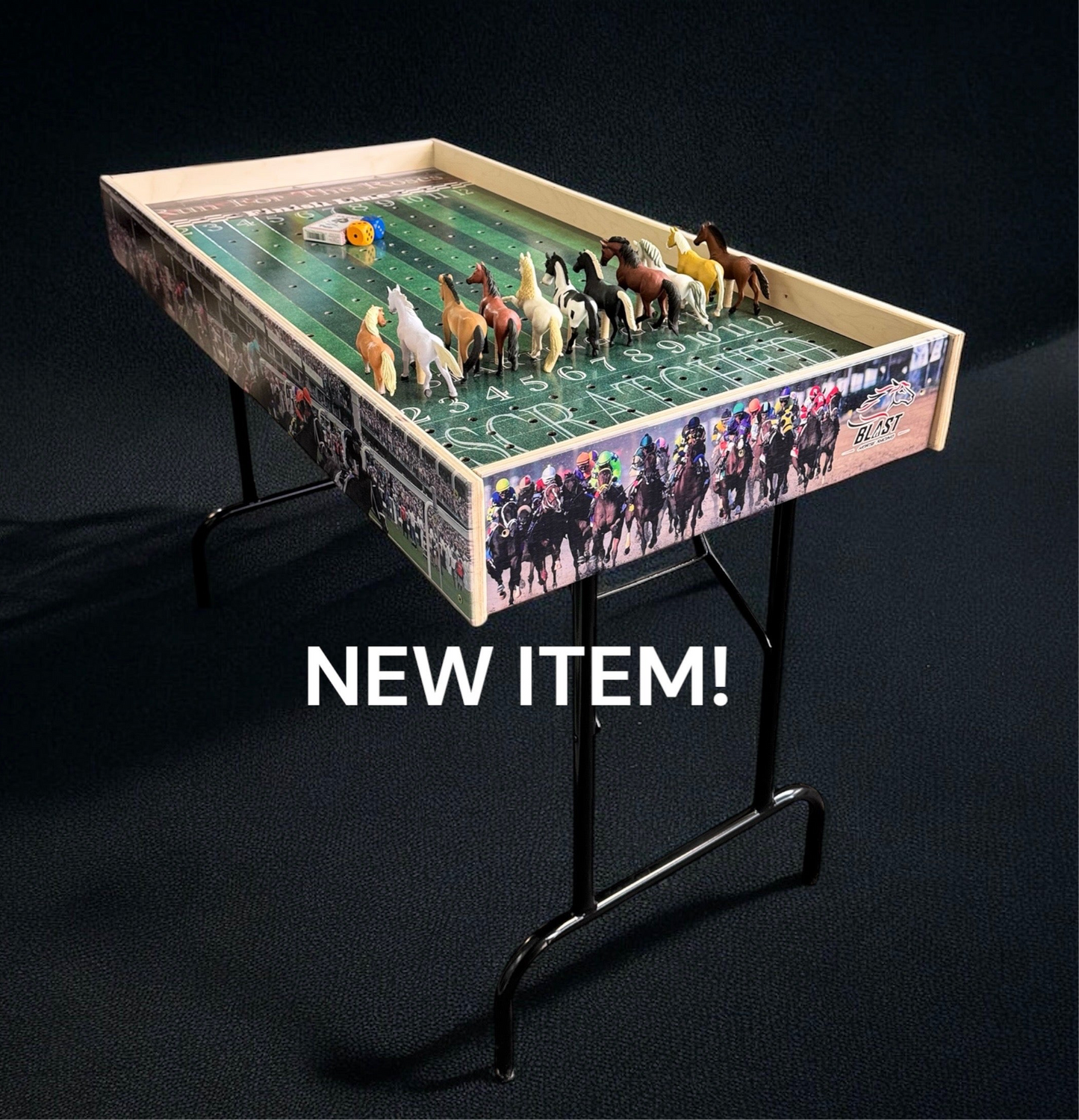 Less than Perfect - Turf Theme Jumbo Horse Game with Printed Rails