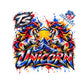 Throwing Stones ACO - Unicorn - set of 4
