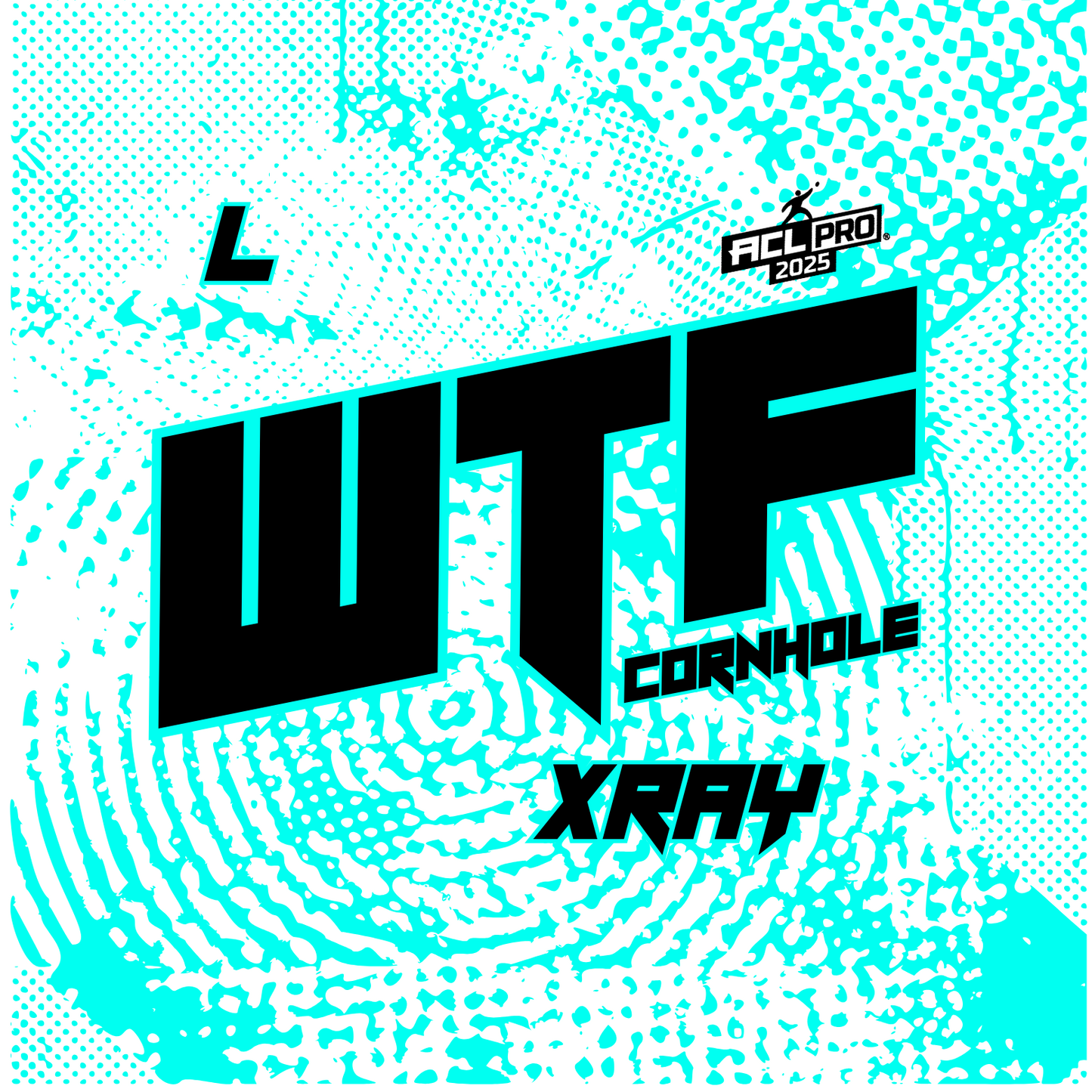 2026 WTF X-RAY Aqua carpet - ACL Pro Stamped Cornhole Bags - Set of 4 bags