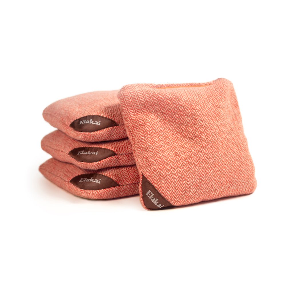 6-in Herringbone Cornhole Bags | Premium All-Weather Collection
