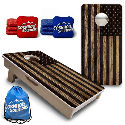 Wood Flag - Mini or Vacation Size Cornhole Boards