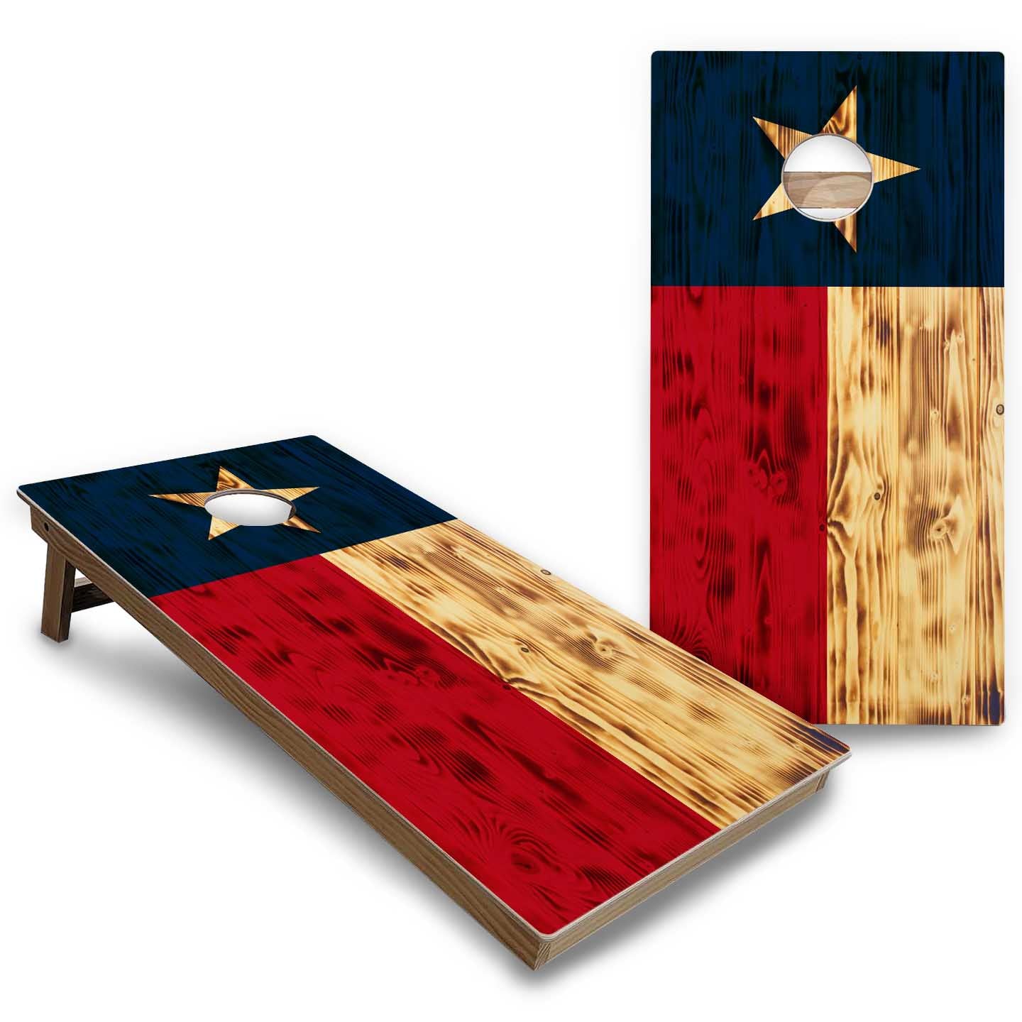 Texas Themed Cornhole Boards - Backyard Series