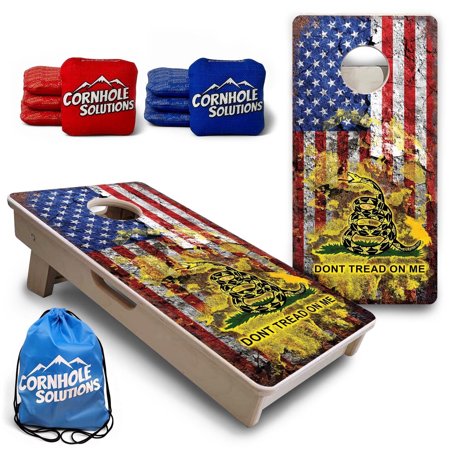 DTOM Weathered Flag - Mini or Vacation Size Cornhole Boards