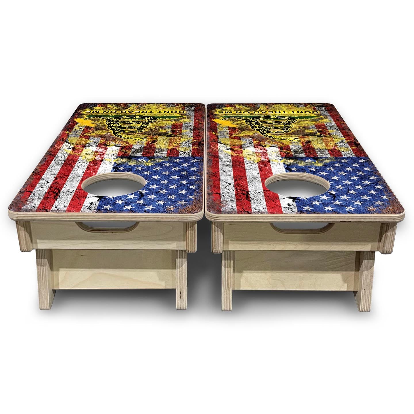 DTOM Weathered Flag - Mini or Vacation Size Cornhole Boards