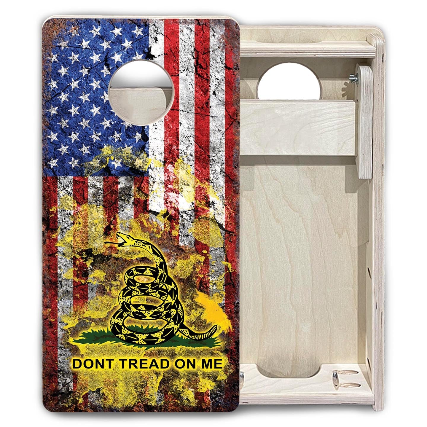 DTOM Weathered Flag - Mini or Vacation Size Cornhole Boards