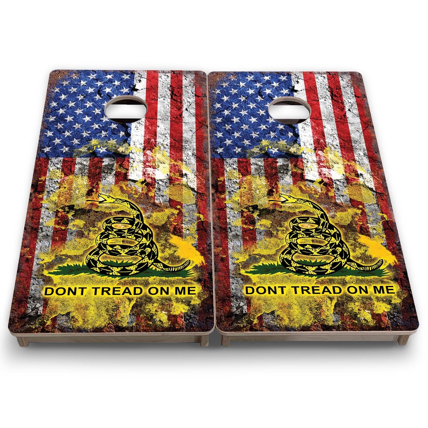 DTOM Weathered Flag - Mini or Vacation Size Cornhole Boards
