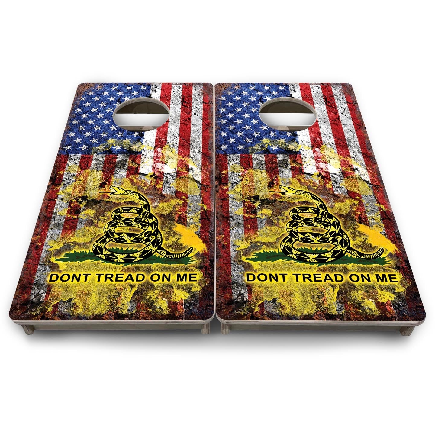 DTOM Weathered Flag - Mini or Vacation Size Cornhole Boards