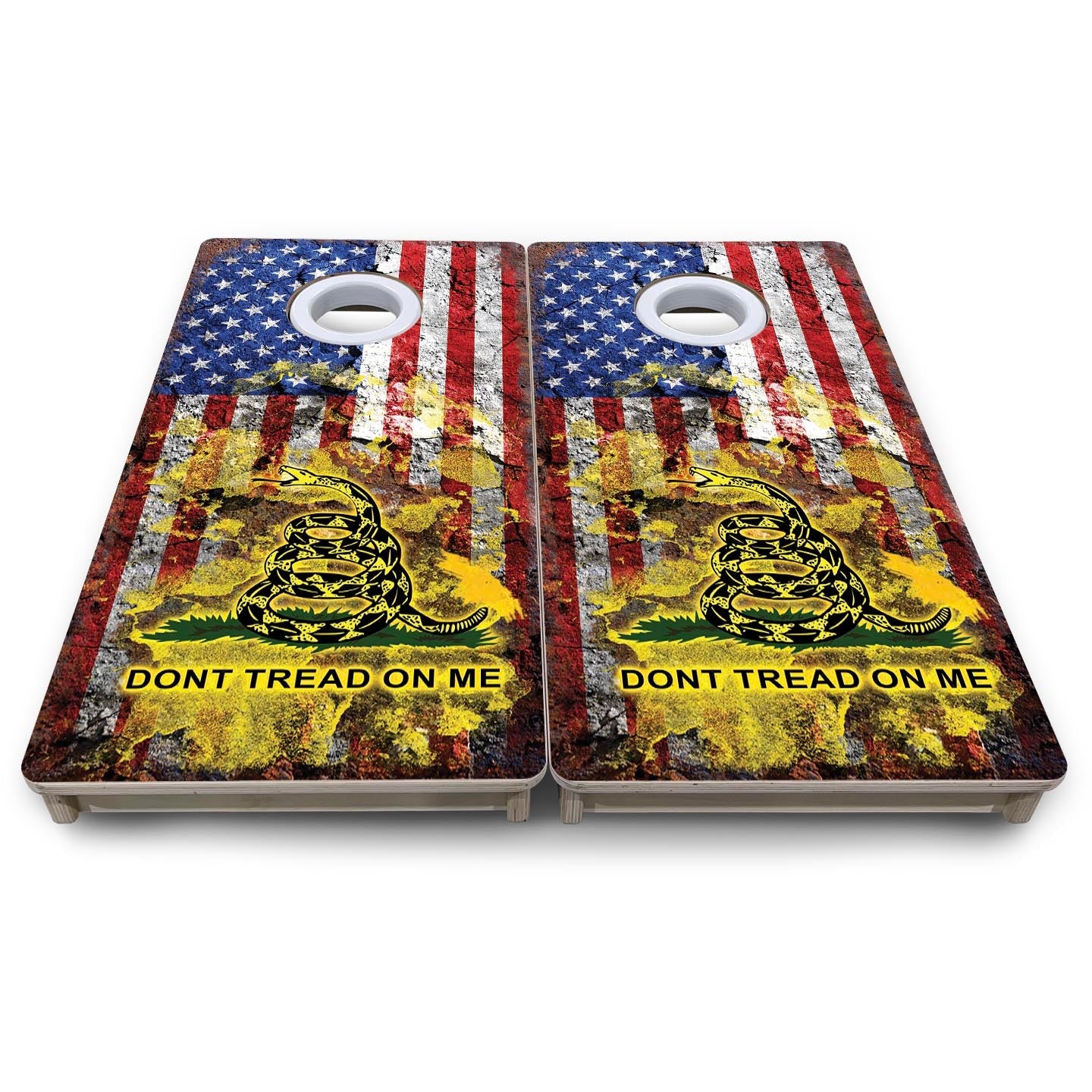 DTOM Weathered Flag - Mini or Vacation Size Cornhole Boards