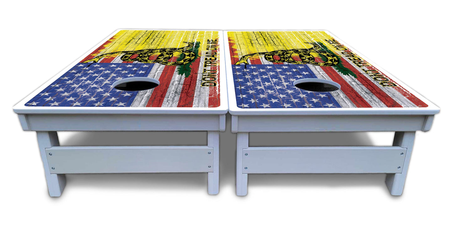 DTOM Flag 2 Cornhole Boards - All Weather Series