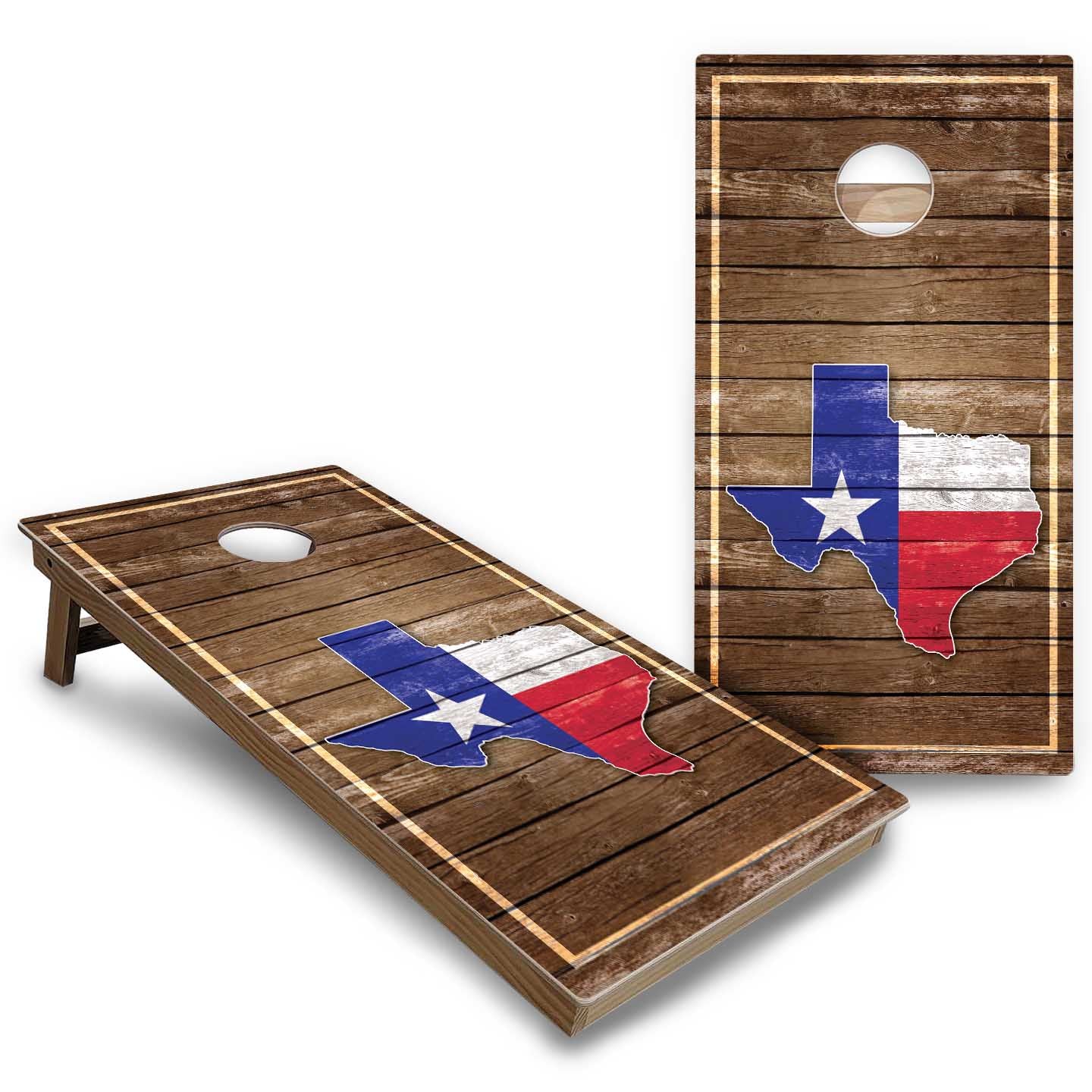 Texas Themed Cornhole Boards - Backyard Series